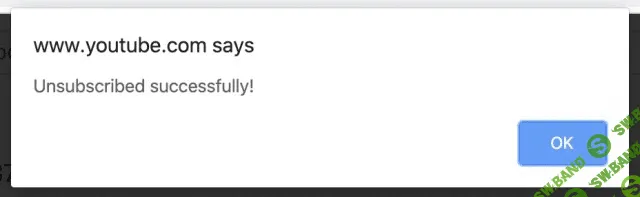 Скрипт для отмены подписок на YouTube