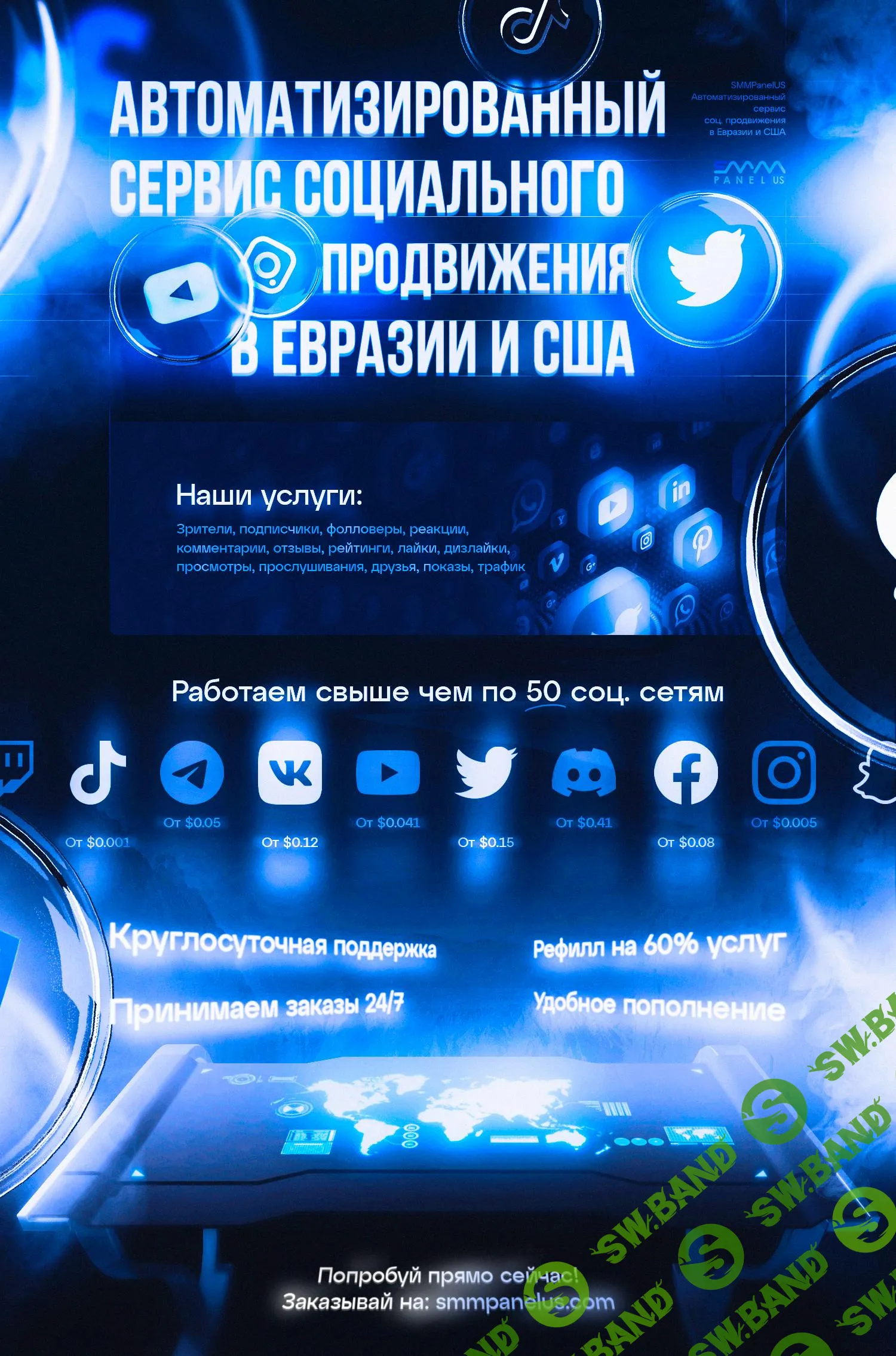 [SMM Panel] SmmPanelUS.com - Сервис Накрутки Социальных Сетей