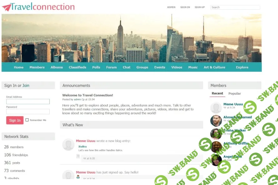 Social Engine 4.9.4 Nulled Rus + Plugins