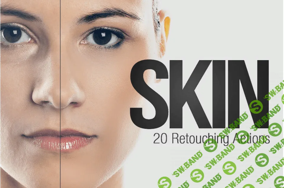 [SparkleStock] 20 skin retouching actions