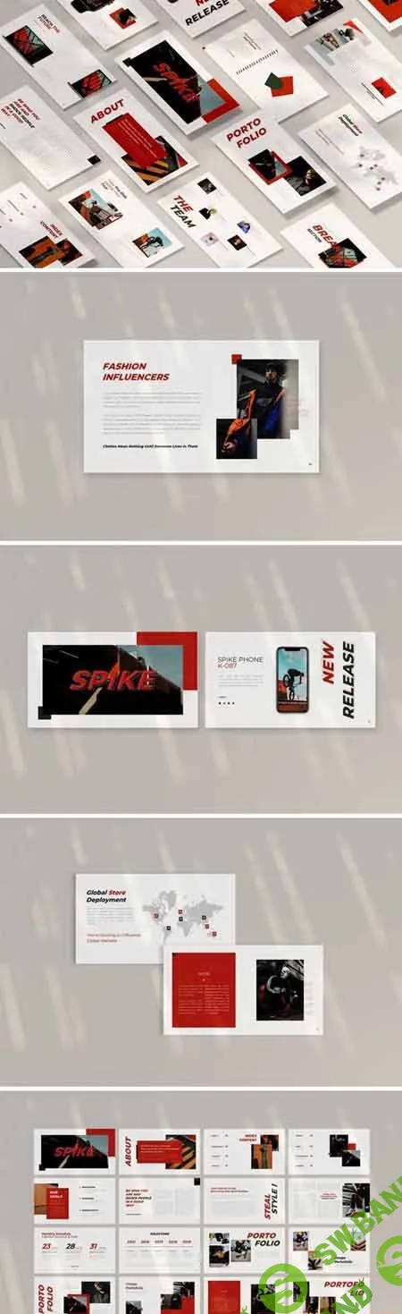 Spike Blockchain Powerpoint, Keynote and Google Slides Templates