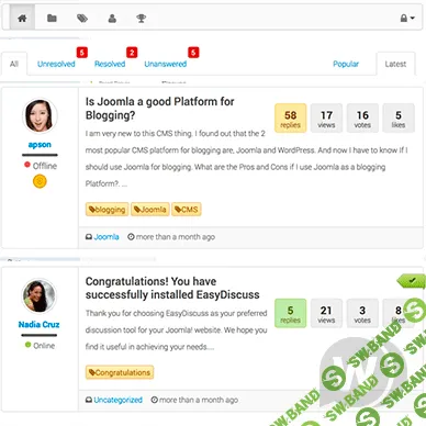 [Stackideas] EasyDiscuss PRO v4.1.3 - современный форум для Joomla