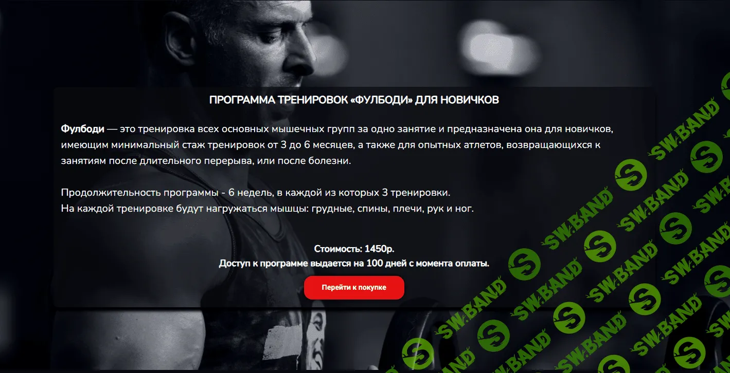 [Станислав Линдовер] Программа тренировок фулбоди для новичков (2023)