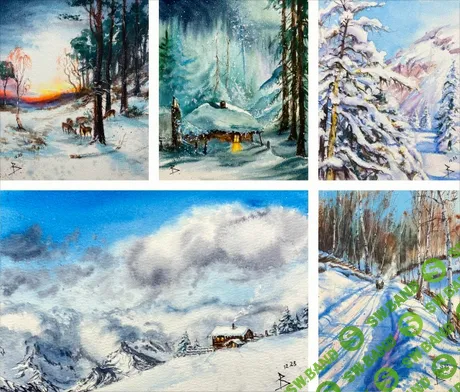 Старые мастера: снежные истории [Школа рисования "Беркана"] [Кира Бондарева]