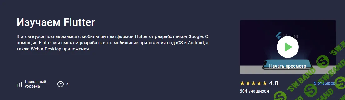 [Stepik] Изучаем Flutter (2021)