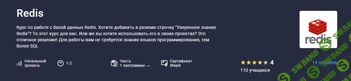 [Stepik, Максим Крупчатников] Redis (2025)