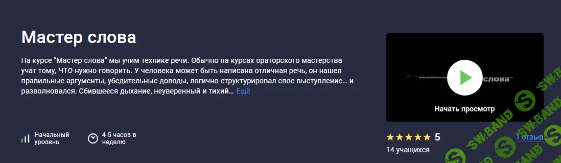 [Stepik] Мастер слова (2024)