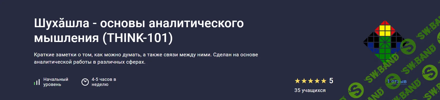 [Stepik] Шухăшла - основы аналитического мышления (Think-101) (2024)