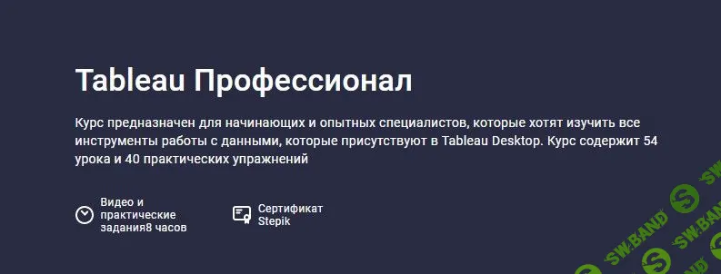 [Stepik] Tableau Профессионал (2021)