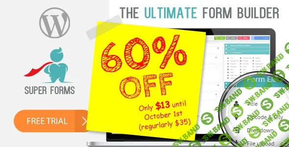 Super Forms v2.6.0 - плагин конструктор форм wordpress