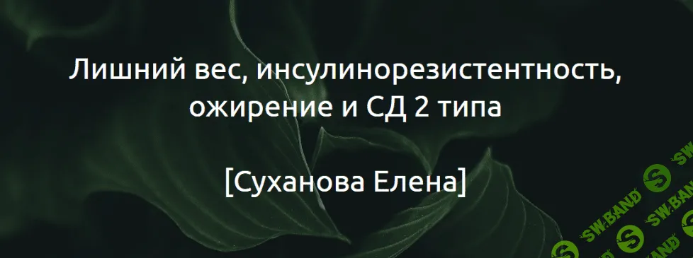 [Суханова Елена] Гайд «Лишний вес, инсулинорезистентность, ожирение и СД 2 типа» (2024)
