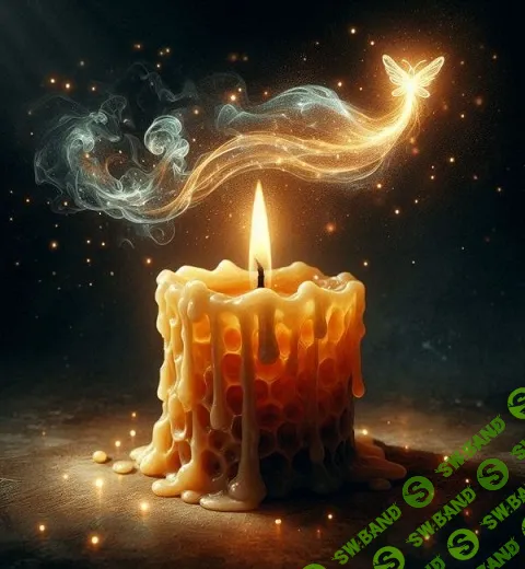 Свеча из вощины очищающая [Елена Лей]