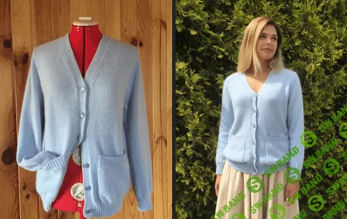 [Светлана Кувакина] Классический кардиган c накладными карманами с застежкой на пуговицах Chanel (2022)