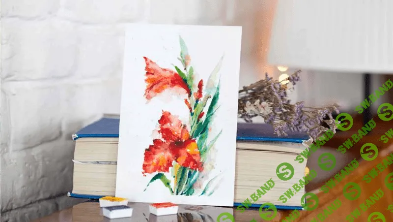 [Таисия Ковалева] Гладиолусы акварелью