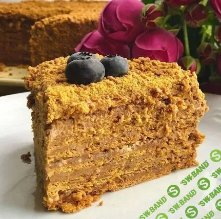 [Таня Сенкова] Постный (веганский) Грильяжный Медовик (2024)