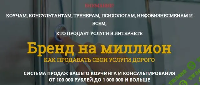 [Татьяна Пищева, Константин Опекун] Интенсив Бренд на миллион (2016)