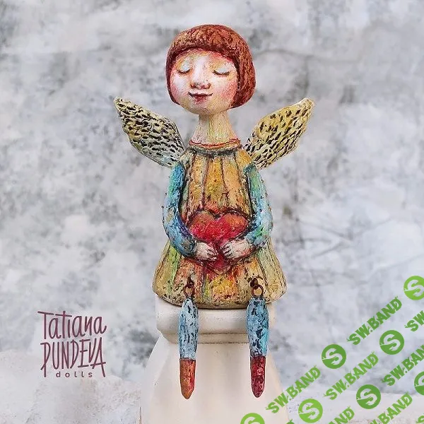 [Татьяна Пундева] Комплект из 3-х мастер-классов: Будуарная кукла Мари + Кукла "Сладкоежка" + Пасхальный ангел (2019)