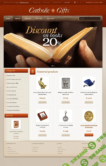 [templatemonster] Catholic Gifts OpenCart Template