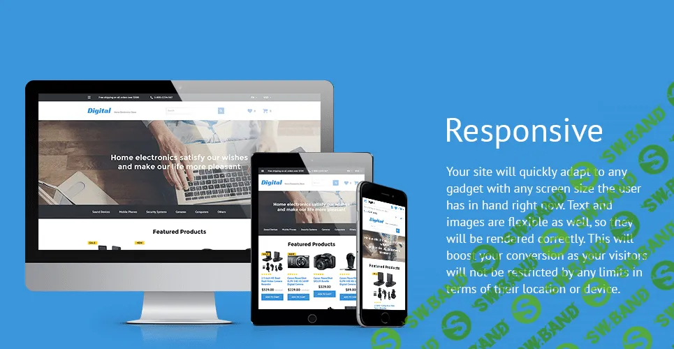 [templatemonster] Electronic Store OpenCart Template