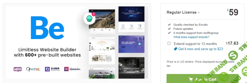 [themeforest] BeTheme v23.0.2 Rus Nulled - многоцелевая тема для WordPress (2021)