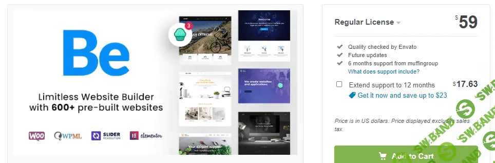 [themeforest] BeTheme v23.0 Rus Nulled - многоцелевая тема для WordPress (2021)