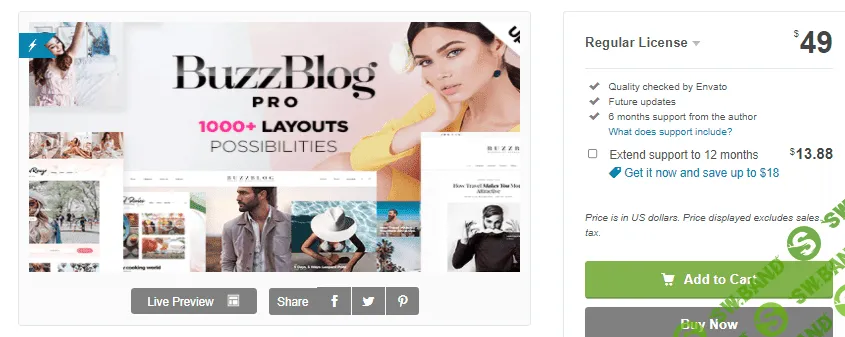 [themeforest] Buzz v4.9.8 - Lifestyle Blog & Magazine WordPress Theme (2021)