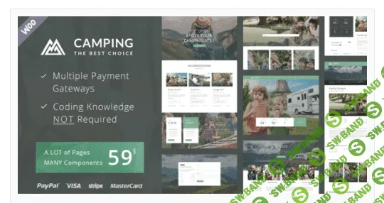[themeforest] Camping Village v3.0 - тема путешествий для WordPress (2021)