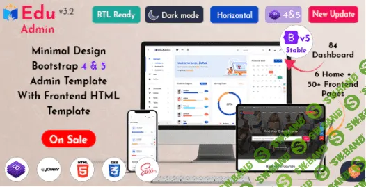 [Themeforest] Eduadmin v3.2 - Responsive Bootstrap 5 Admin Template Dashboard (2021)