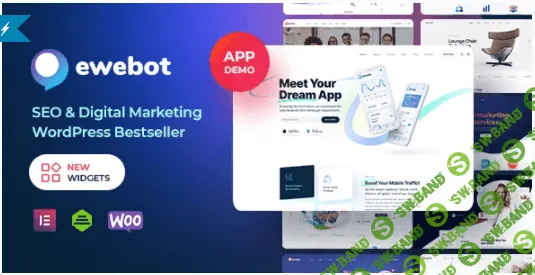 [themeforest] Ewebot v2.5.5 Nulled - тема цифрового агентства для WordPress (2021)