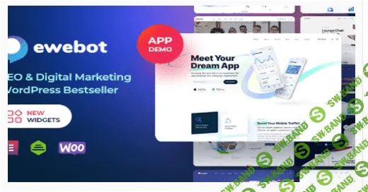 [themeforest] Ewebot v2.6.3 Nulled - тема цифрового агентства для WordPress (2022)