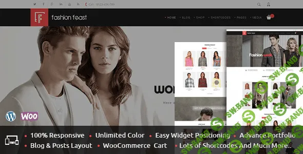 [themeforest] Fashion Feast — премиум тема для интернет-магазинов