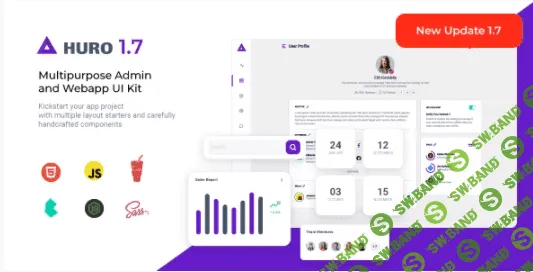[themeforest] Huro v1.7.0 - Multipurpose Admin and Webapp UI Kit (2022)