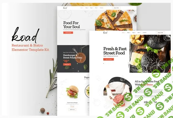 [Themeforest] Koad - Restaurant & Bistro Elementor Template Kits