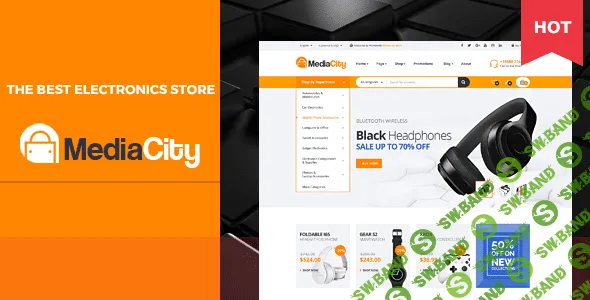 [themeforest] MediaCity v1.0 - Отзывчивая тема магазина Opencart