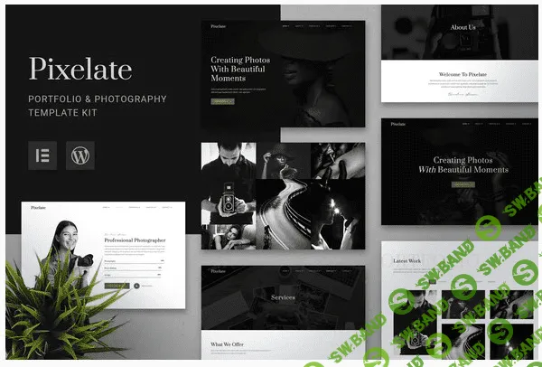 [Themeforest] Pixelate - Portfolio & Photography Elementor Template Kit