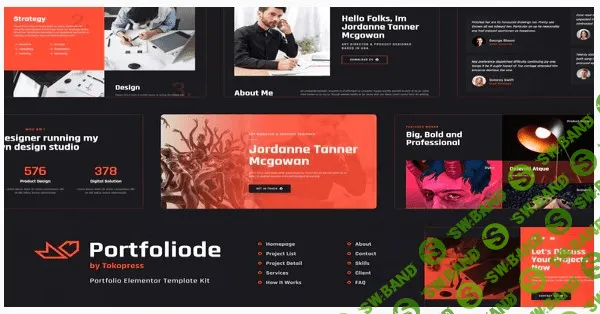 [Themeforest] Portfoliode - Portfolio Elementor Template Kit