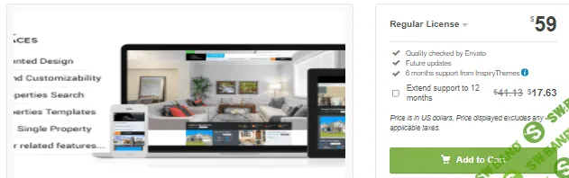 [themeforest] RealPlaces v1.9.2 - тема WordPress по продаже и аренде недвижимости (2021)