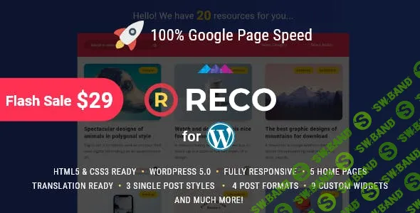 [ThemeForest] Reco v3.1.3 - Minimal Theme for Freebies