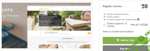 [themeforest] Renovate v6.9 - тема WordPress для строительства и ремонта (2021)