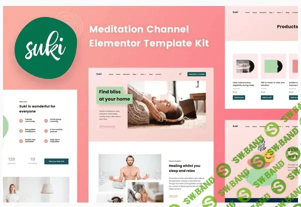 [Themeforest] Suki - Meditation Channel Elementor Template Kit