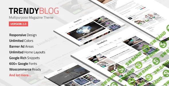 [themeforest] TrendyBlog v2.1.0 — блог / журнал