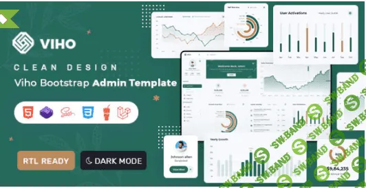 [themeforest] Viho v1.0 - Bootstrap 5 & Laravel Admin & Dashboard Template (2021)