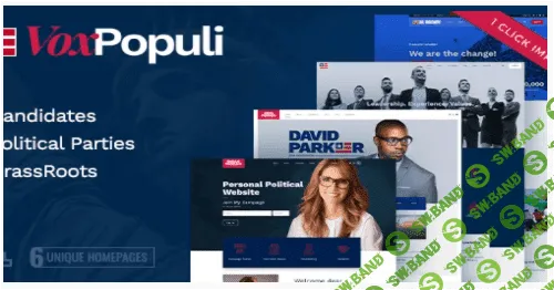 [themeforest] Vox Populi v1.1.1 - политическая тема WordPress (2022)