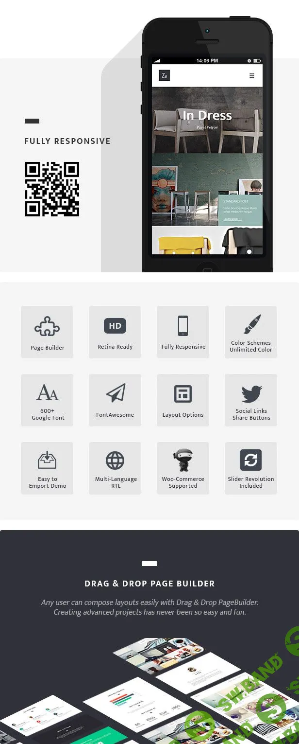 [ThemeForest] Za - Creative Fashion Portfolio WordPress Theme
