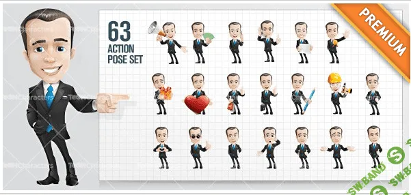 [tooncharacters] Персонаж для бизнеса "Бизнесмен"