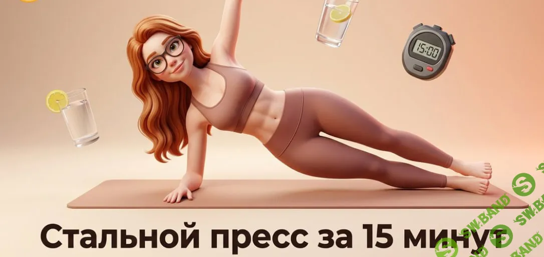 [TutorPlace, Анастасия Княгинина] Плоский живот за 15 минут (2026)
