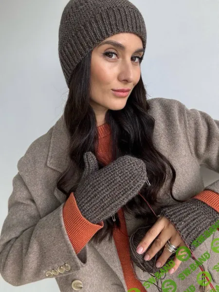 [Твое Хобби] Шапка и митенки/варежки по мотивам Miu Miu (2025)