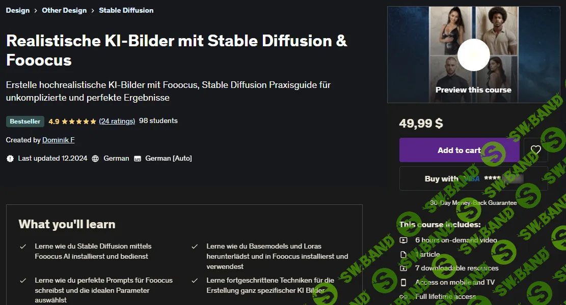 [Udemy, Доминик Ф] Реалистичные изображения AI со Stable Diffusion и Fooocus (2025)