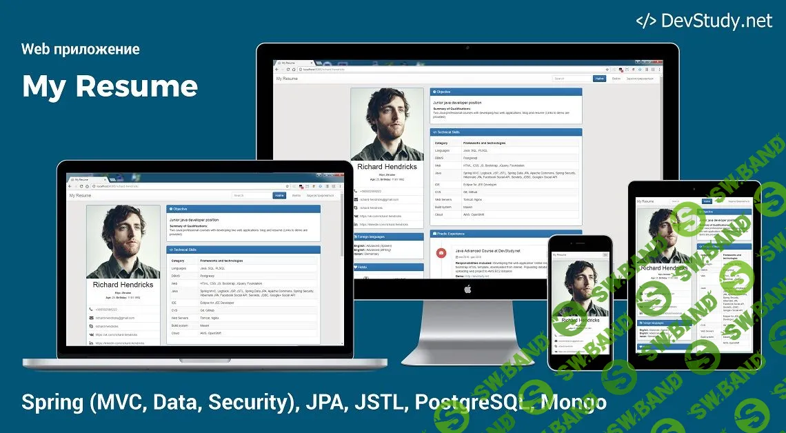 [Udemy] Web приложение - My Resume на Java (сайт резюме) (2018)