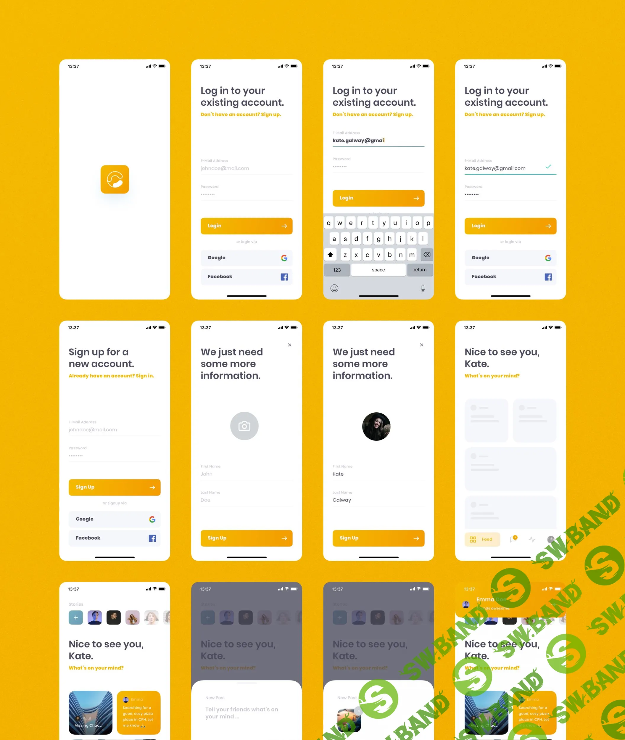 [UI8.net] Chummy Social iOS UI Kit
